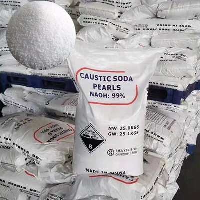 石鹸の生産のための白いPrillsの腐食性ソーダ真珠NaOHの水酸化ナトリウム
