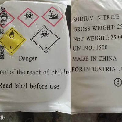 NaNO2 ナトリウムナトリート 27 MT / 20 GP 25 KG / BAG 染料補助剤に使用